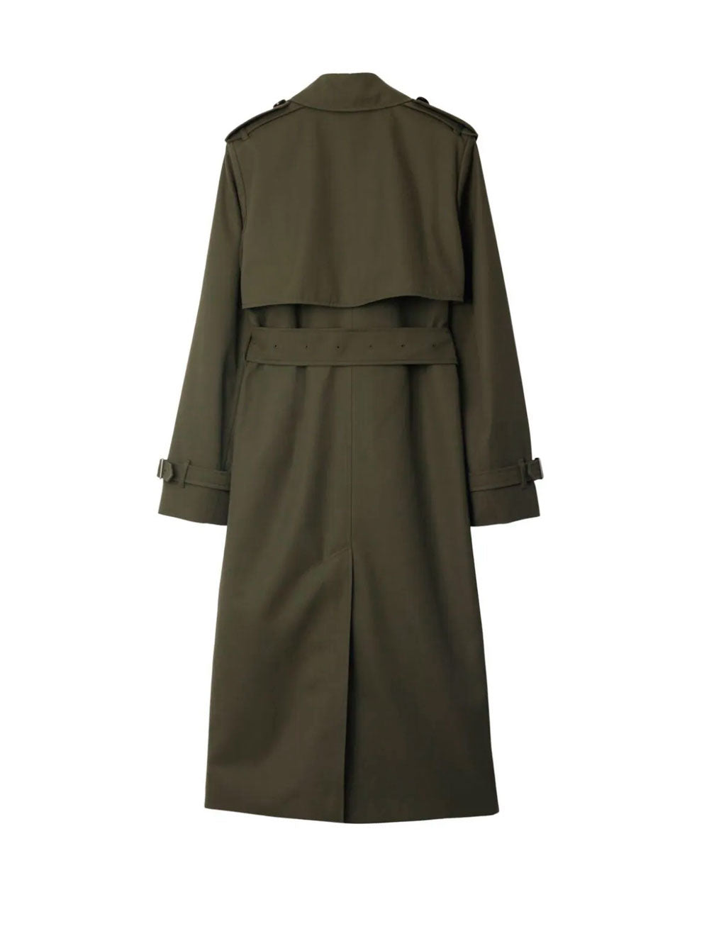 Notched-lapel trench coat