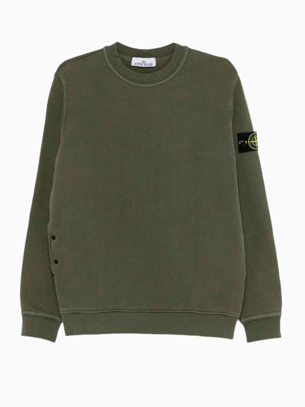 Khaki stone island jumper best sale