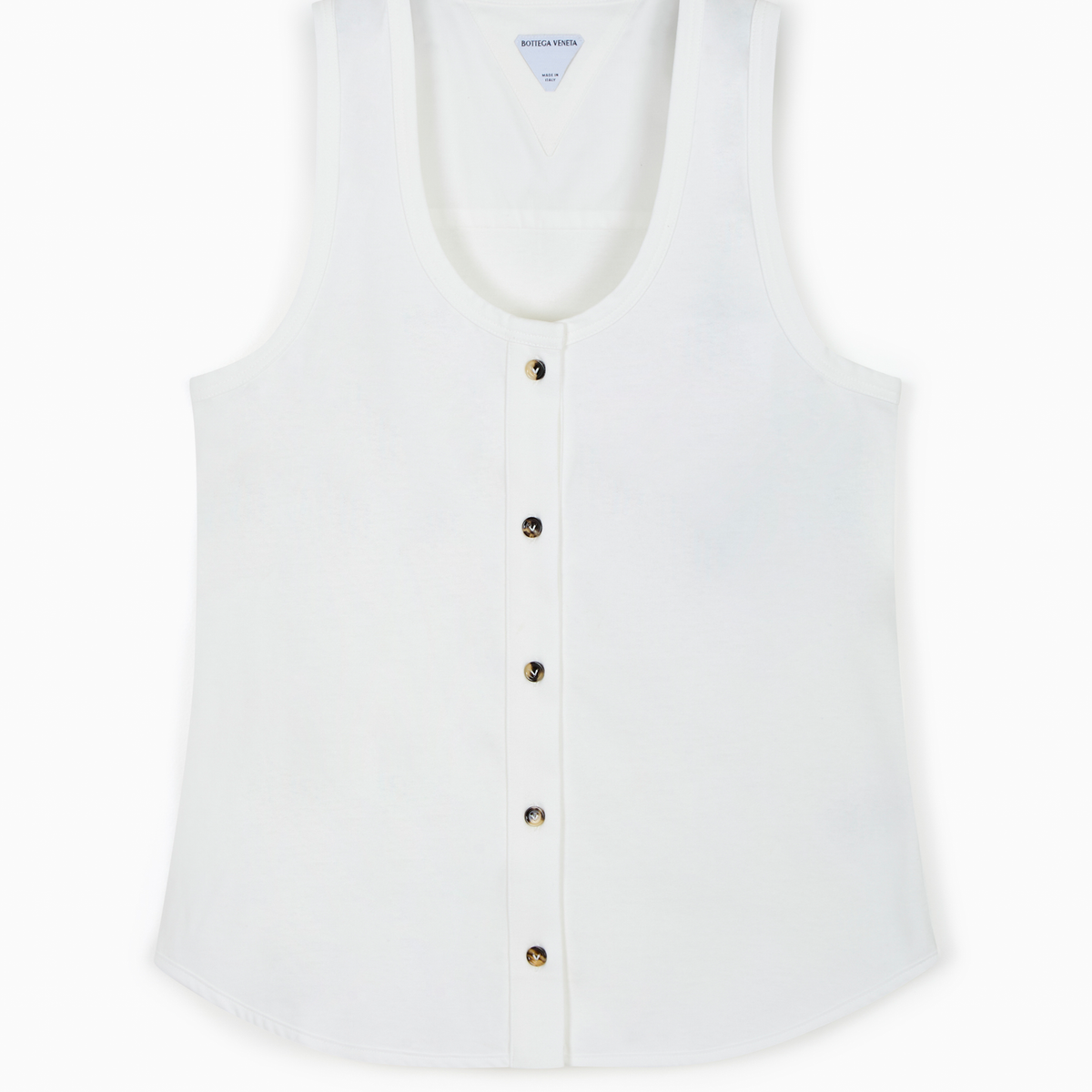 Tシャツ・カットソー BOTTEGA VENETA White Stretch Cotton Tank Tシャツ・カットソー BOTTEGA VENETA White Stretch Cotton Tank