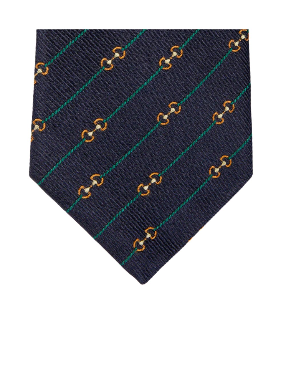 Horsebit jacquard tie