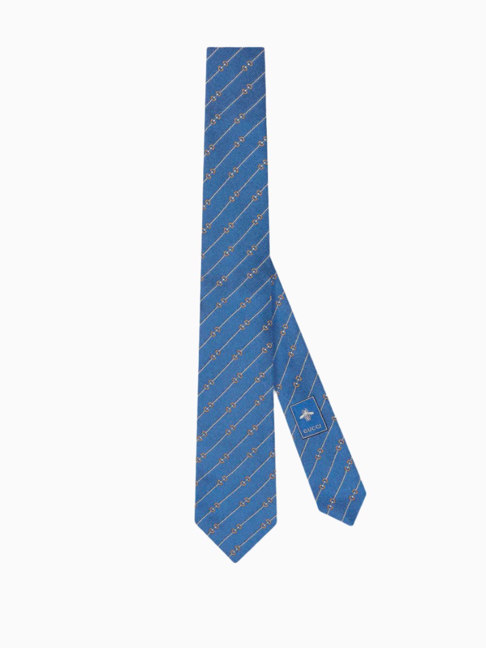 Horsebit jacquard tie