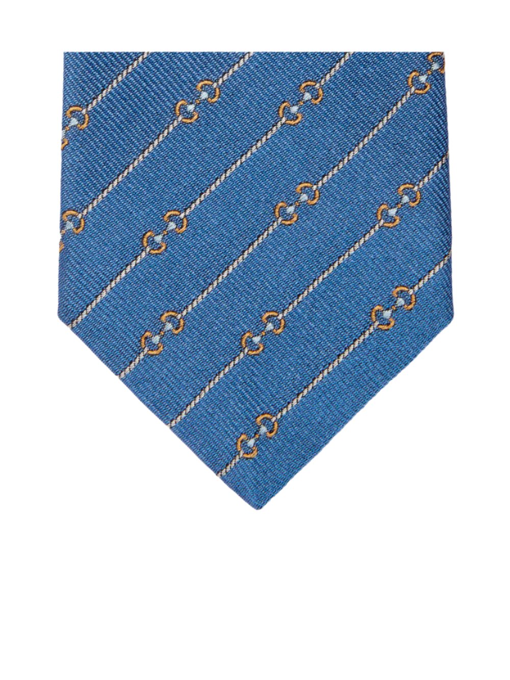 Horsebit jacquard tie