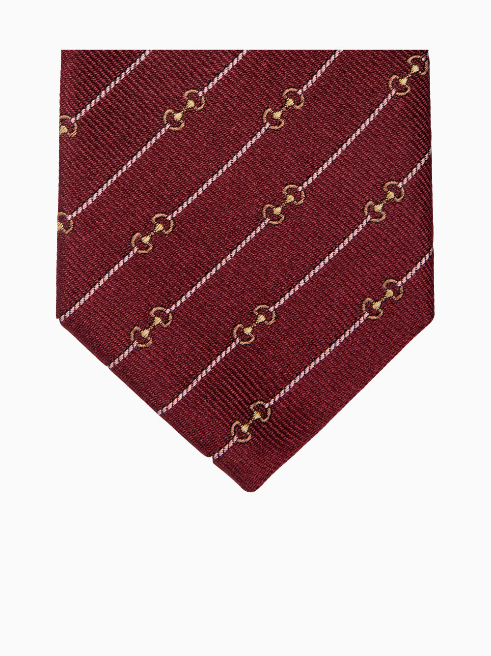 Corbata de jacquard Horsebit