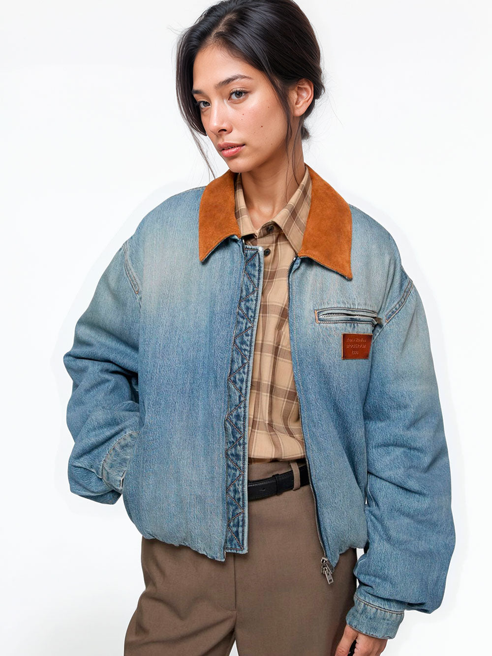 Cazadora bomber denim