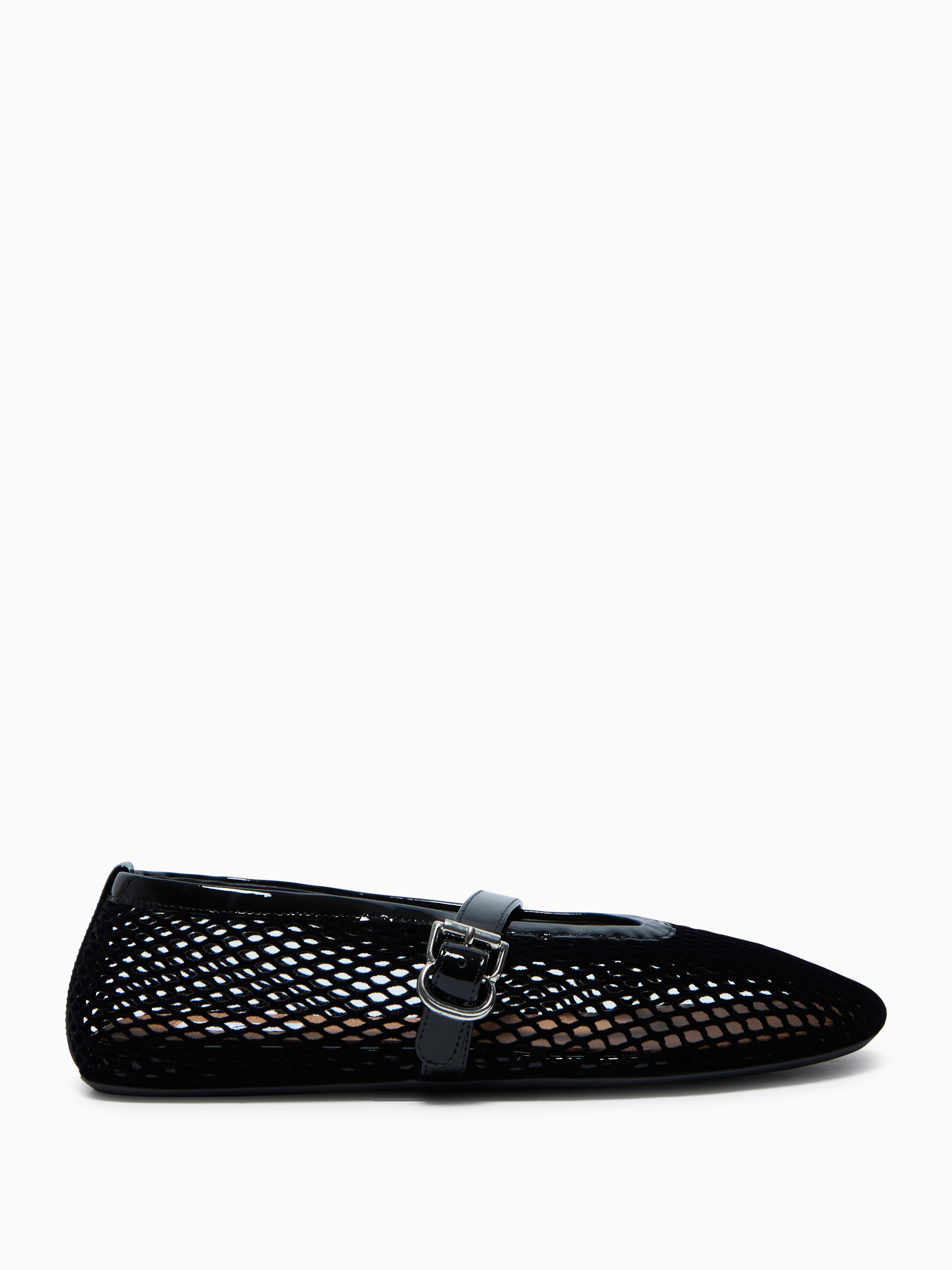 Fishnet ballet flats