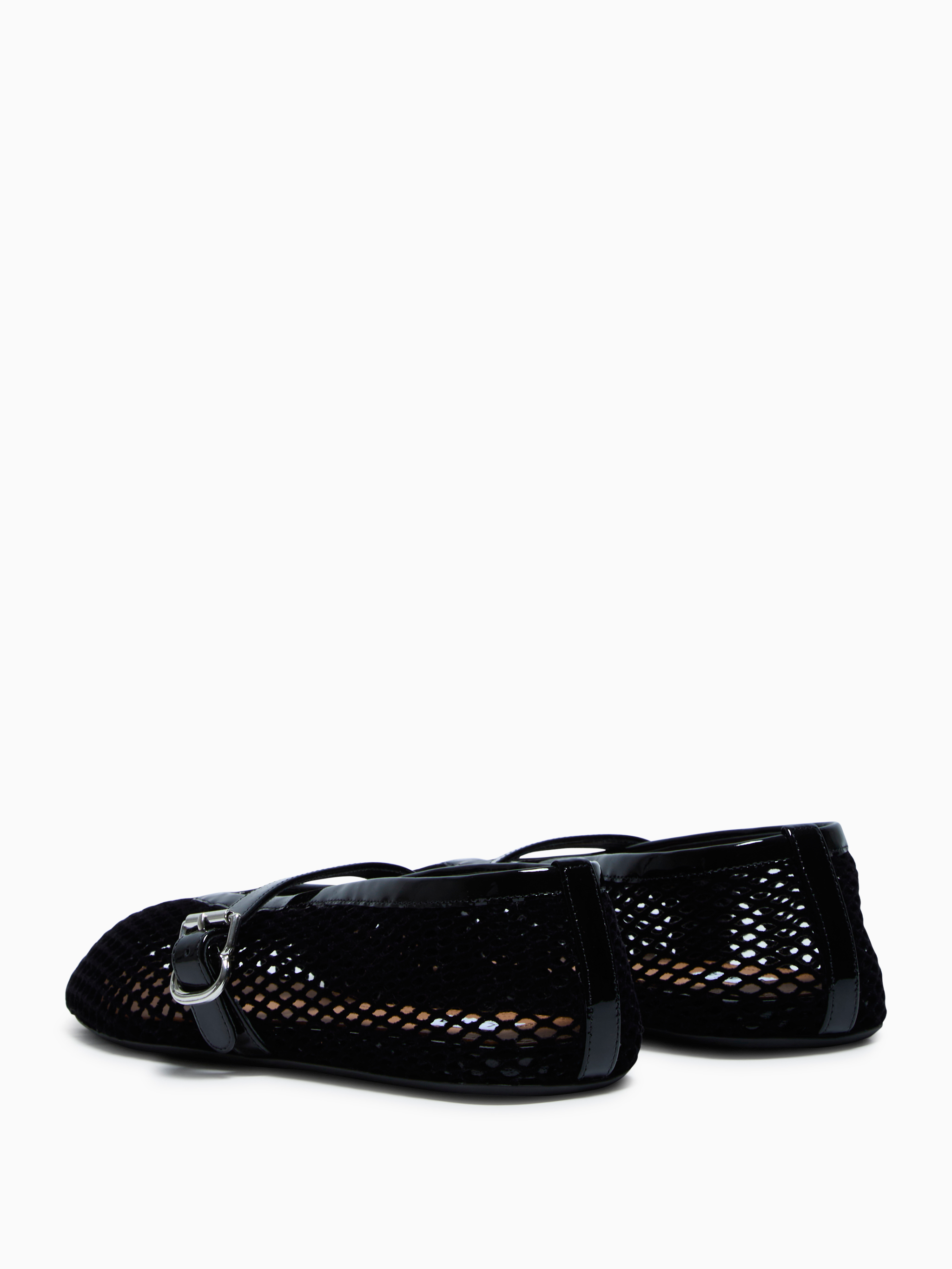 Fishnet ballet flats