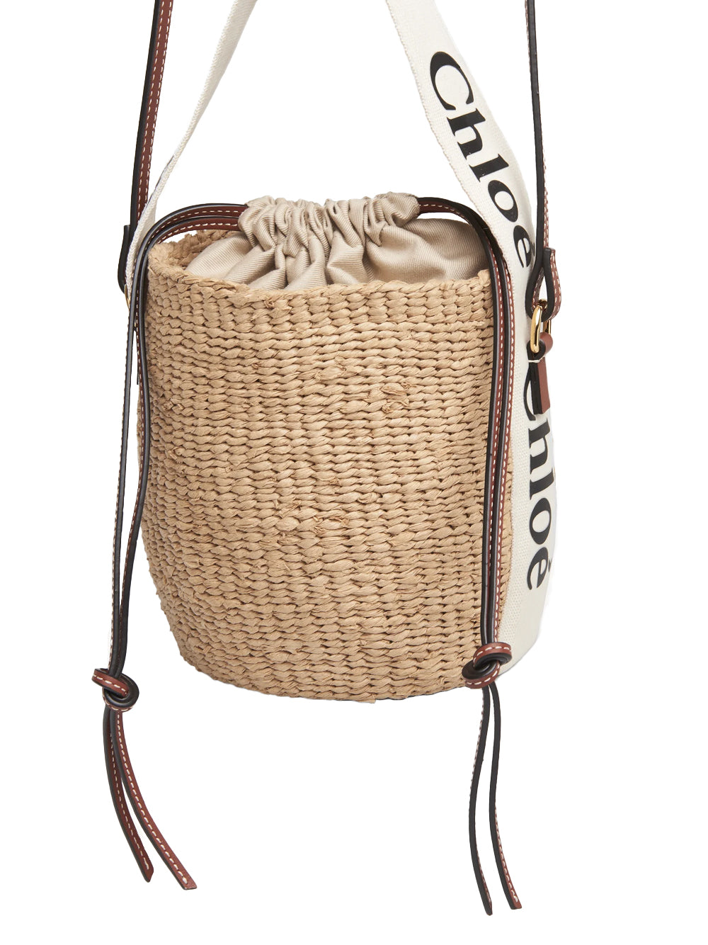 Bolso bombonera Woody de rafia