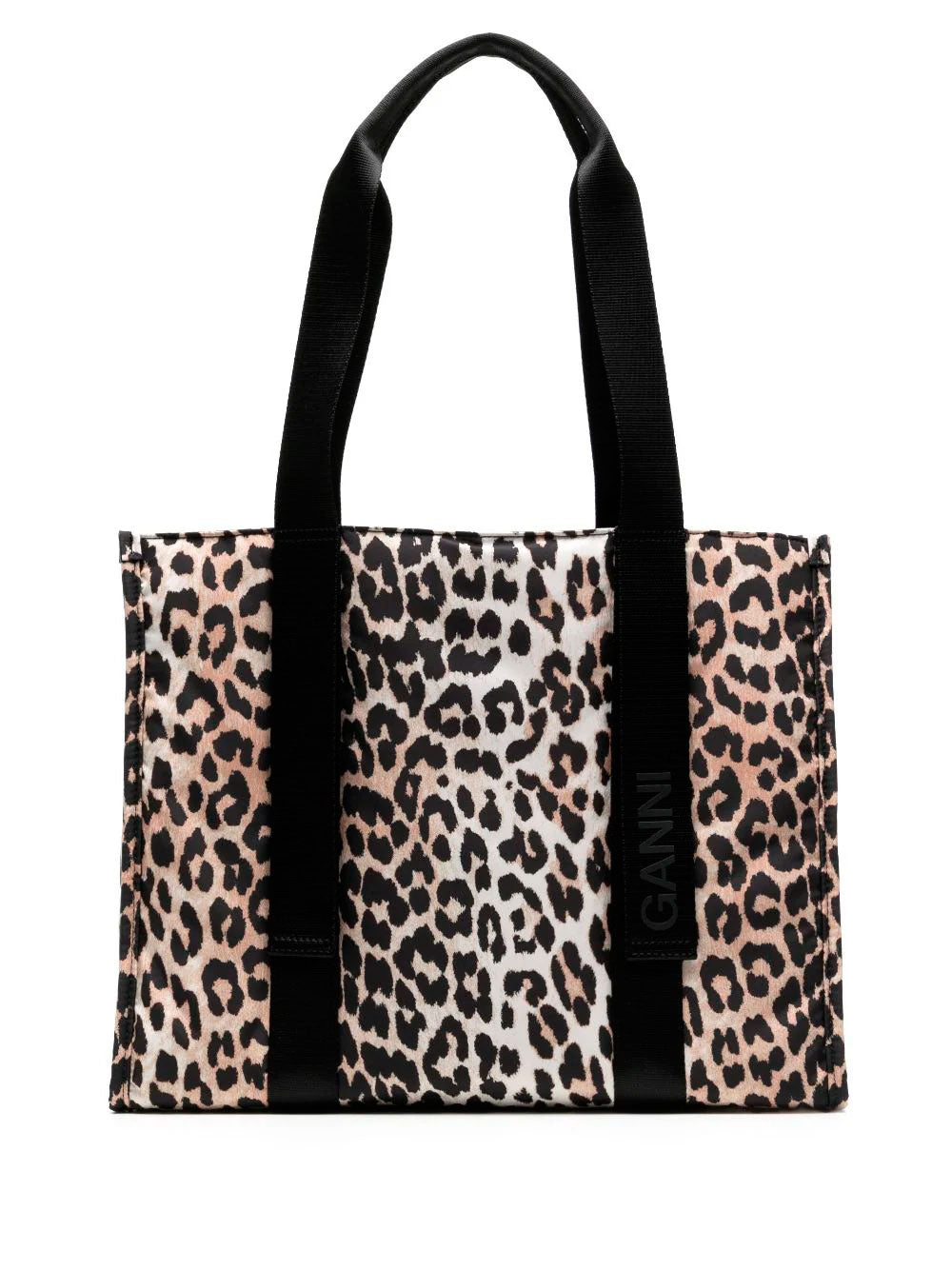 Medium Leopard Tech shopping bag