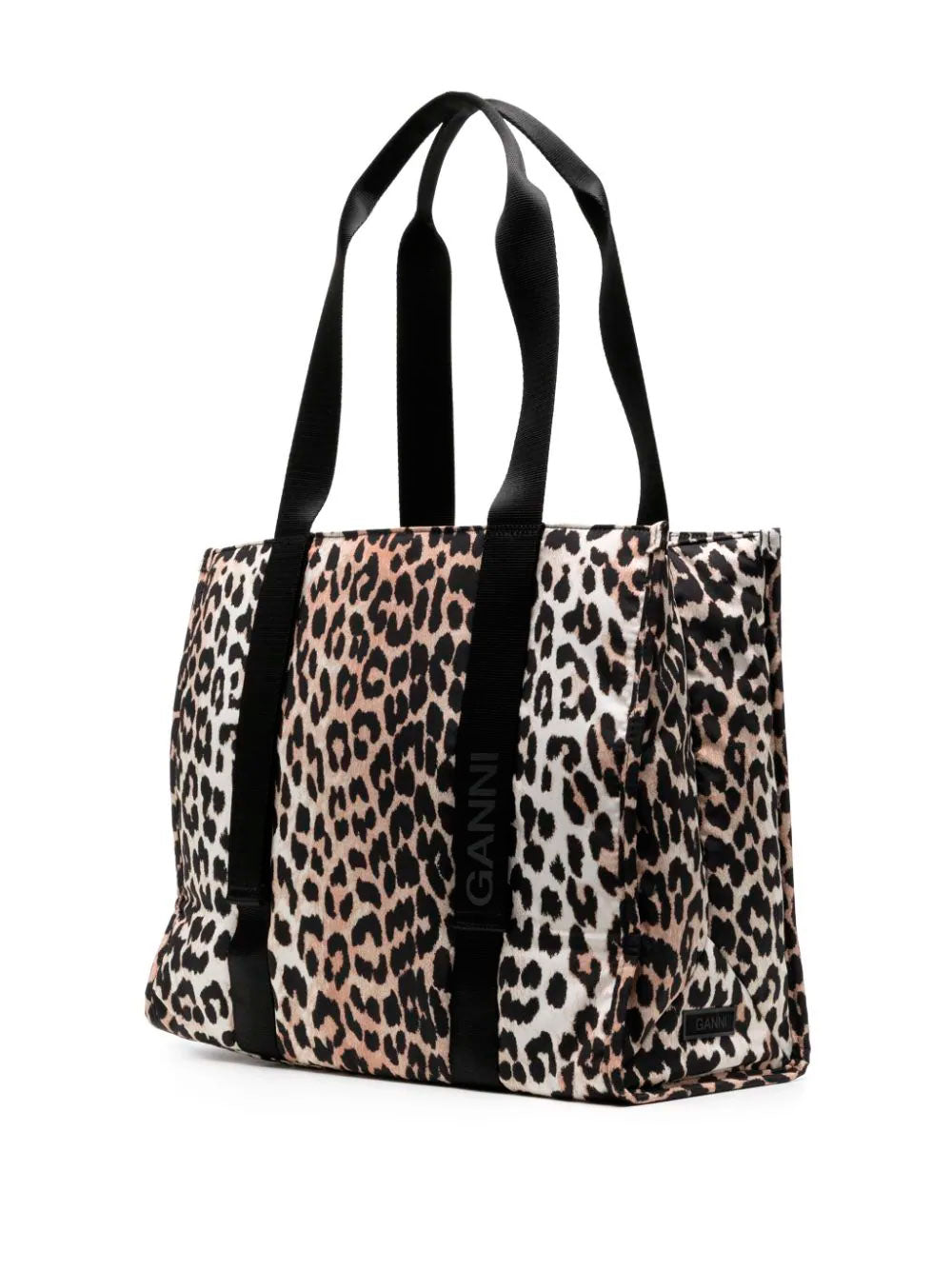 Medium Leopard Tech shopping bag