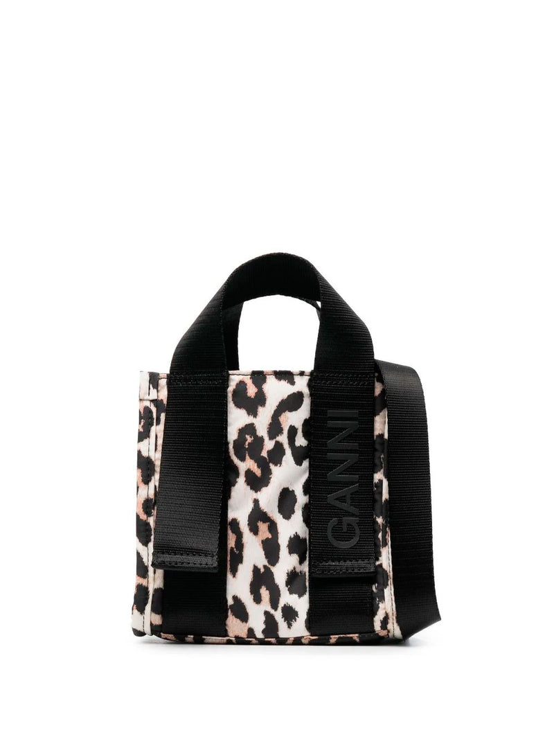 Leopard mini shopping bag