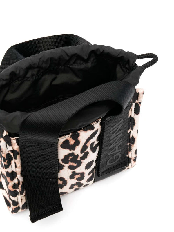 Leopard mini shopping bag
