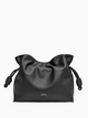 美品【LOEWE】ファーバッグ　ミニバッグ　ブラック　焦茶色 Mini Featherlight Puzzle bag in nappa lambskin Black - LOEWE