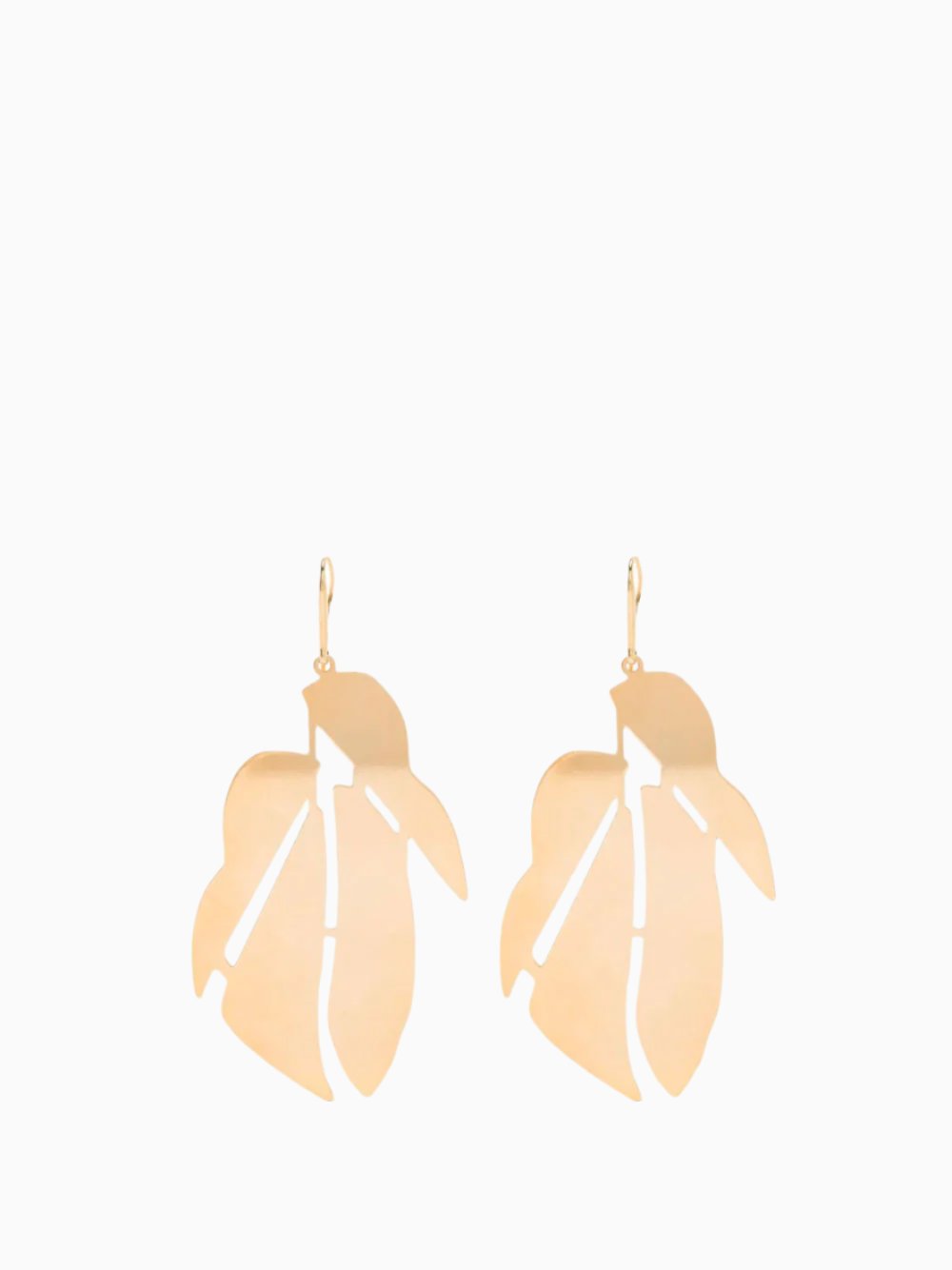 Leaf dangle earrings