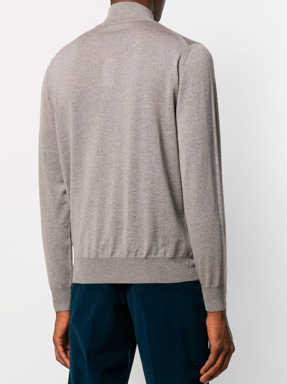 Zip-neck jumper