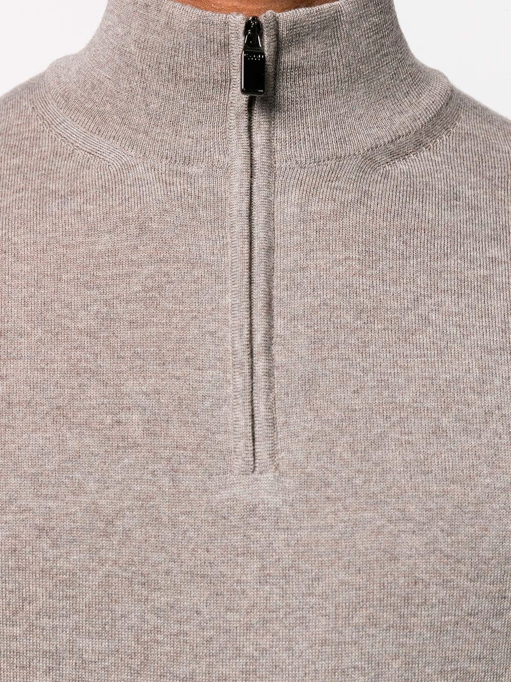 Zip-neck jumper