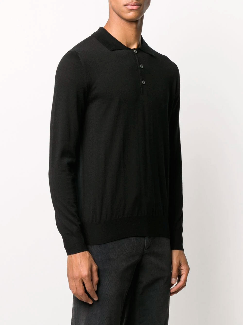 Long-sleeve polo shirt