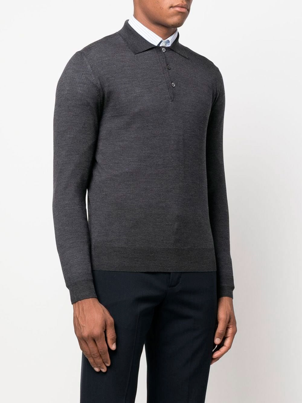 Polo collar jumper