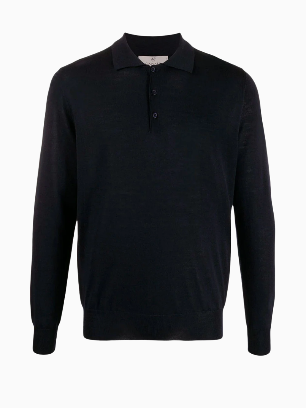 Long-sleeve polo shirt