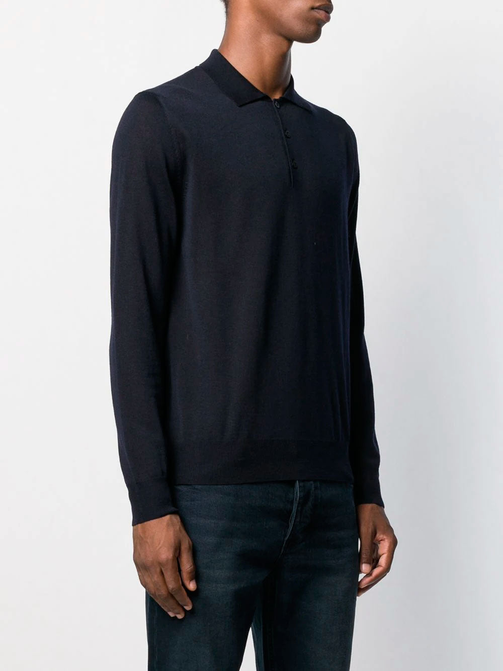 Long-sleeve polo shirt