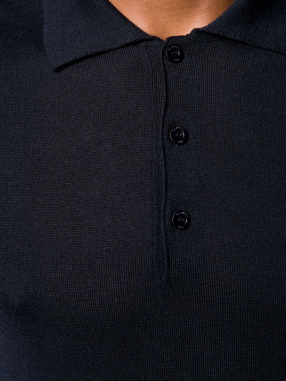 Long-sleeve polo shirt