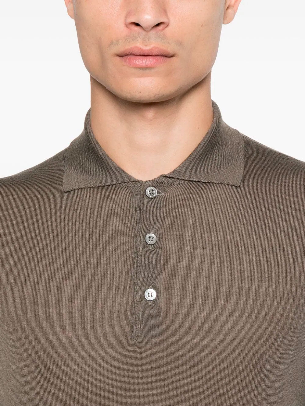 Long-sleeve polo shirt