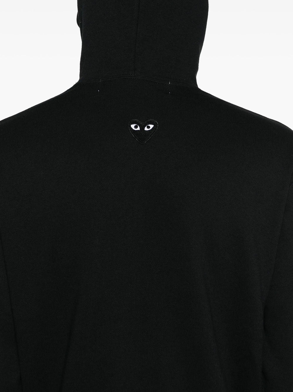 Heart-patch hoodie