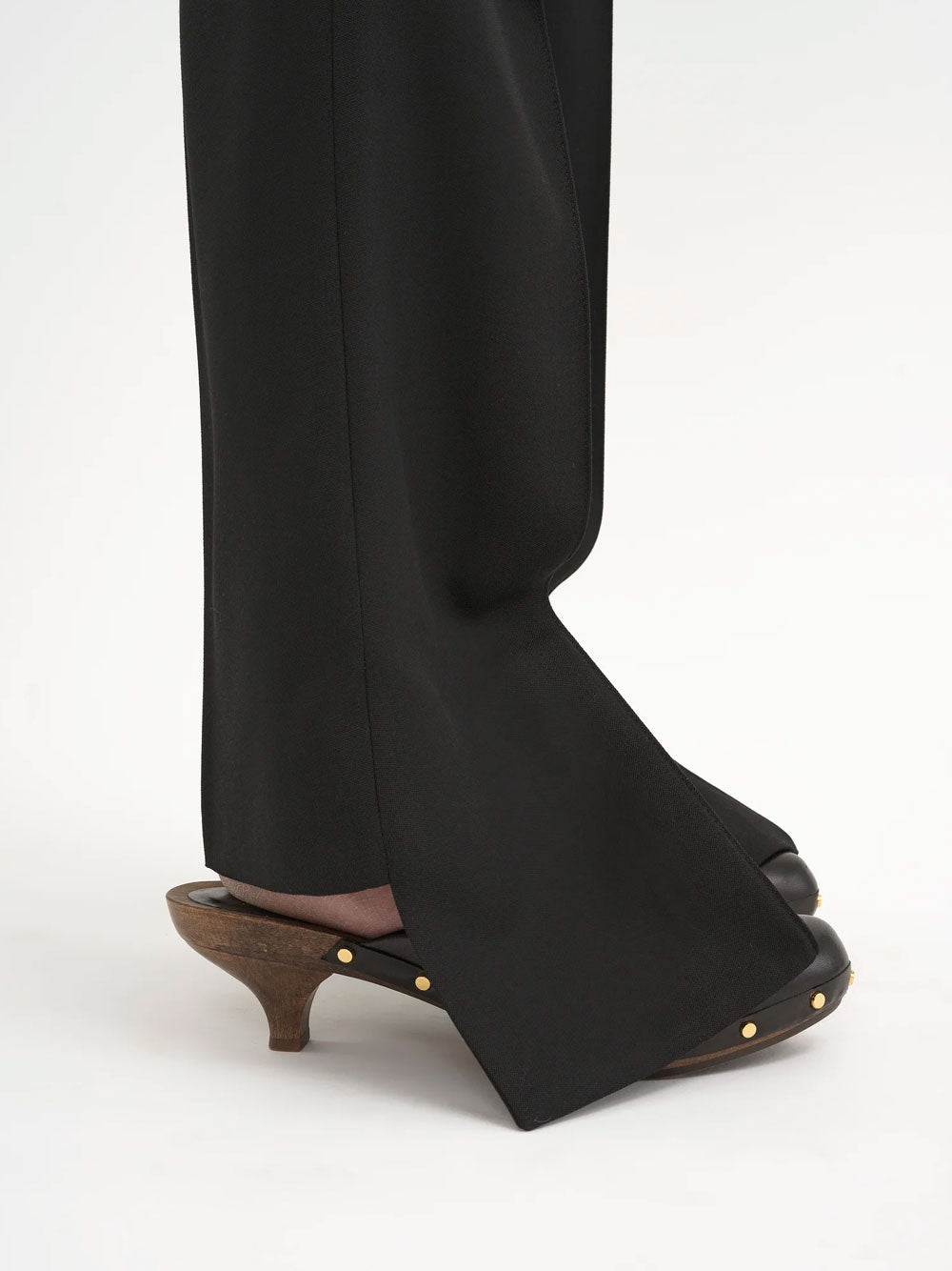 Broken-heel slim trousers