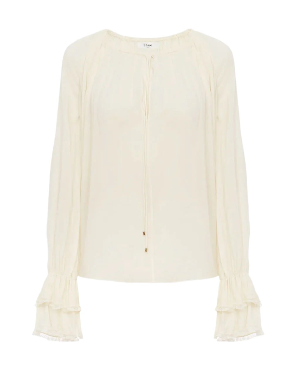 Gathered georgette blouse