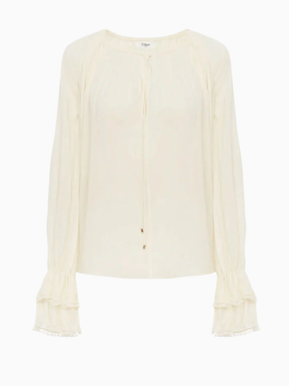 Gathered georgette blouse