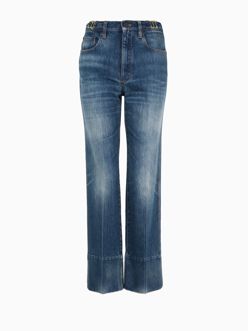 Straight cropped jeans