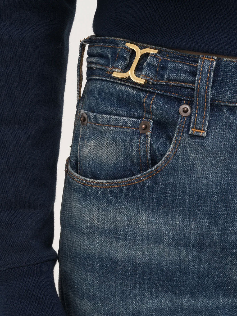 Straight cropped jeans