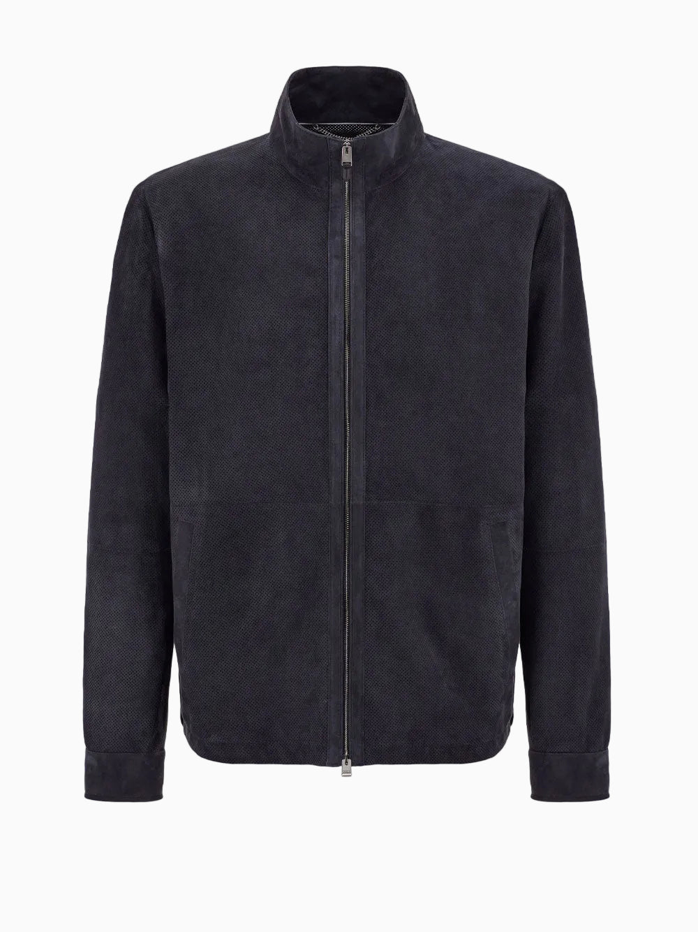 Cazadora de piel perforada