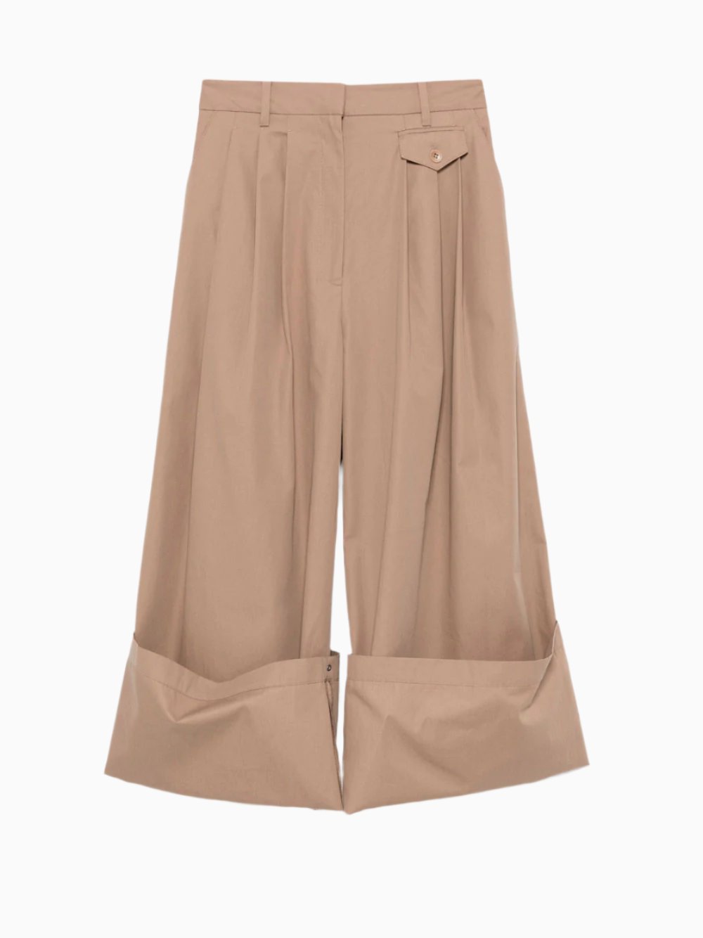 Pleat-detailing trousers