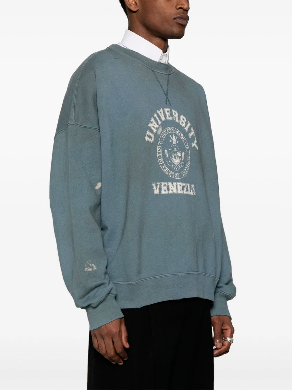 Distressed-effect sweatshirt