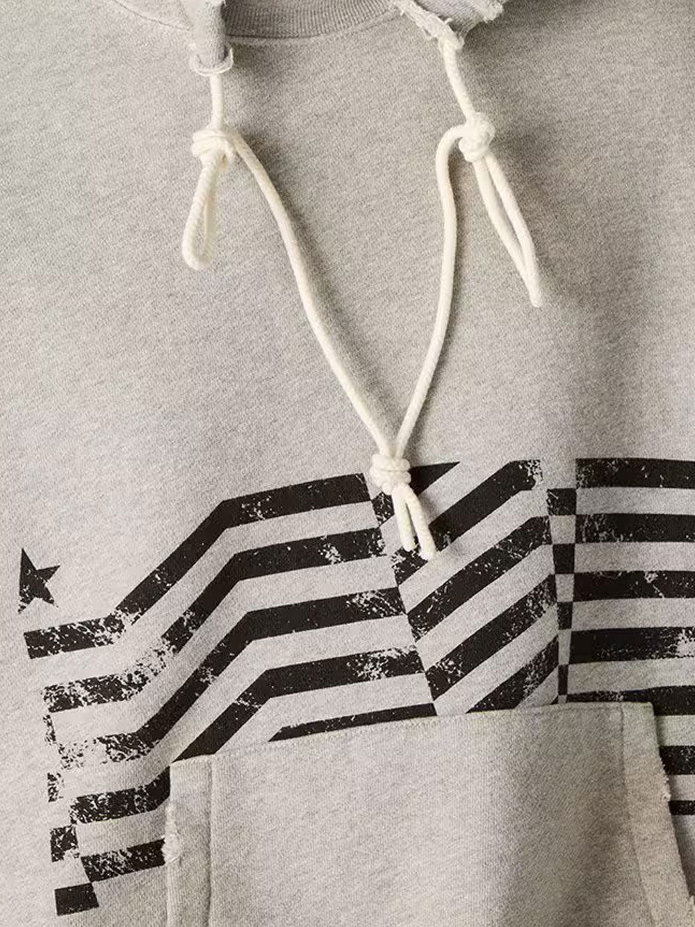 Vintage flag print sweatshirt
