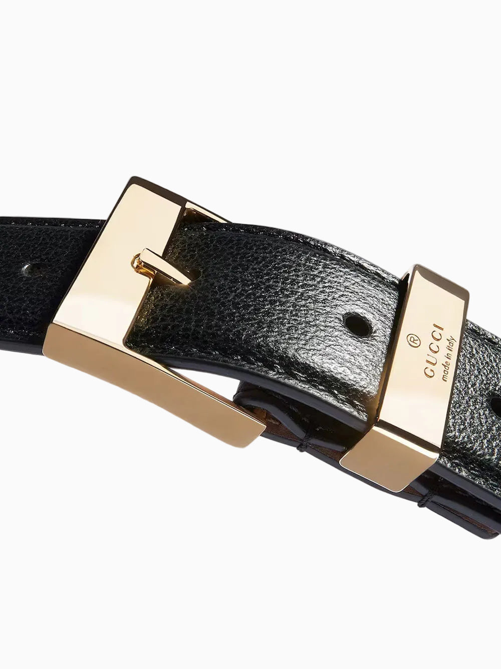 Squared-buckle belt