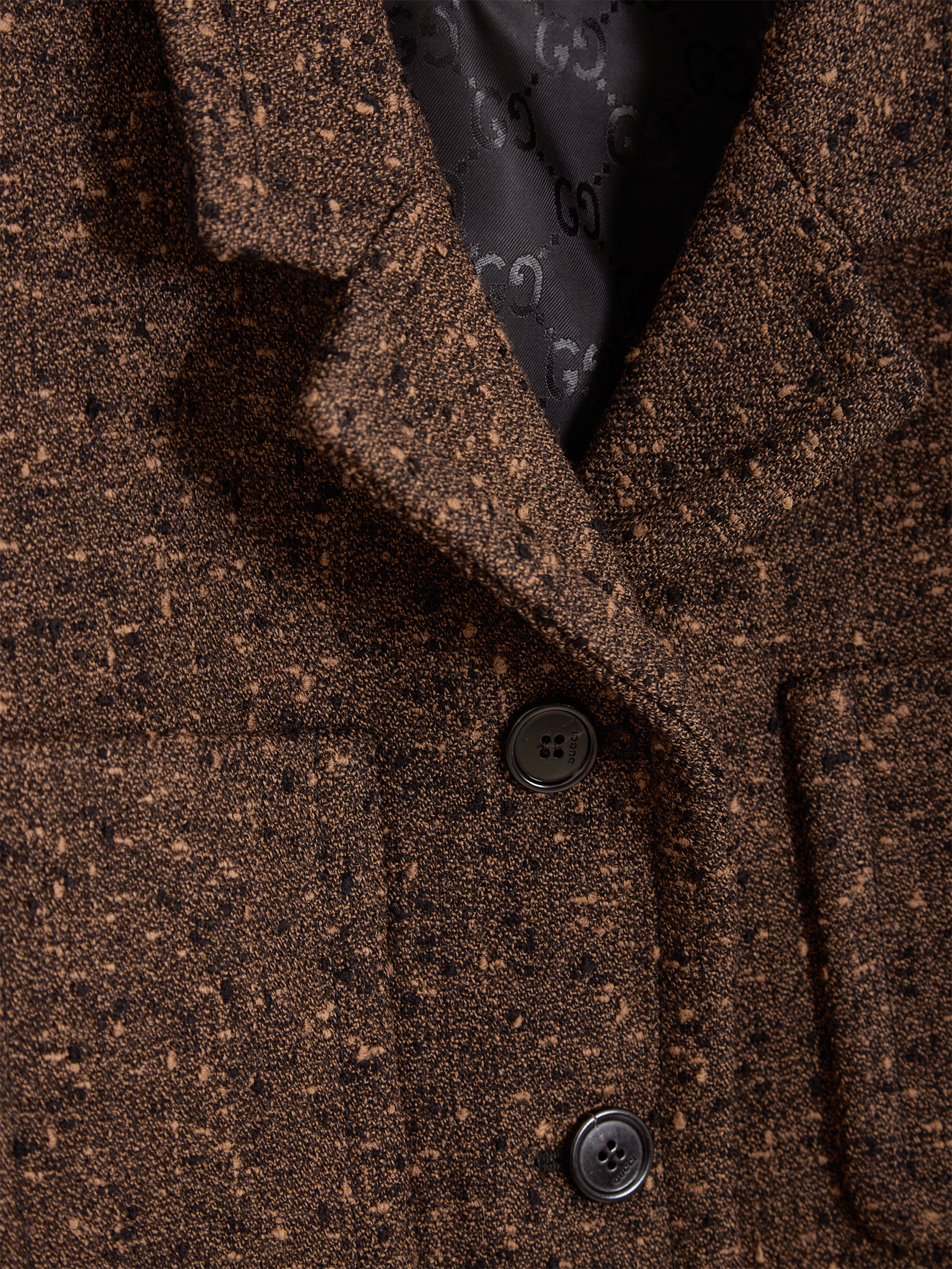 Seeded wool jacket