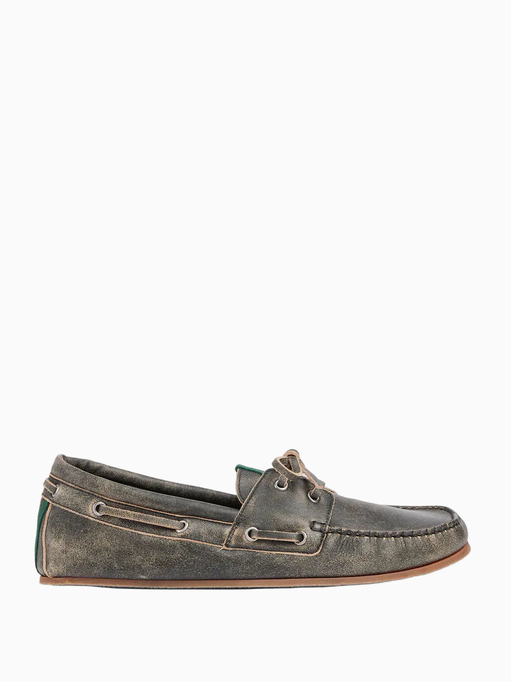 Washed-effect loafers