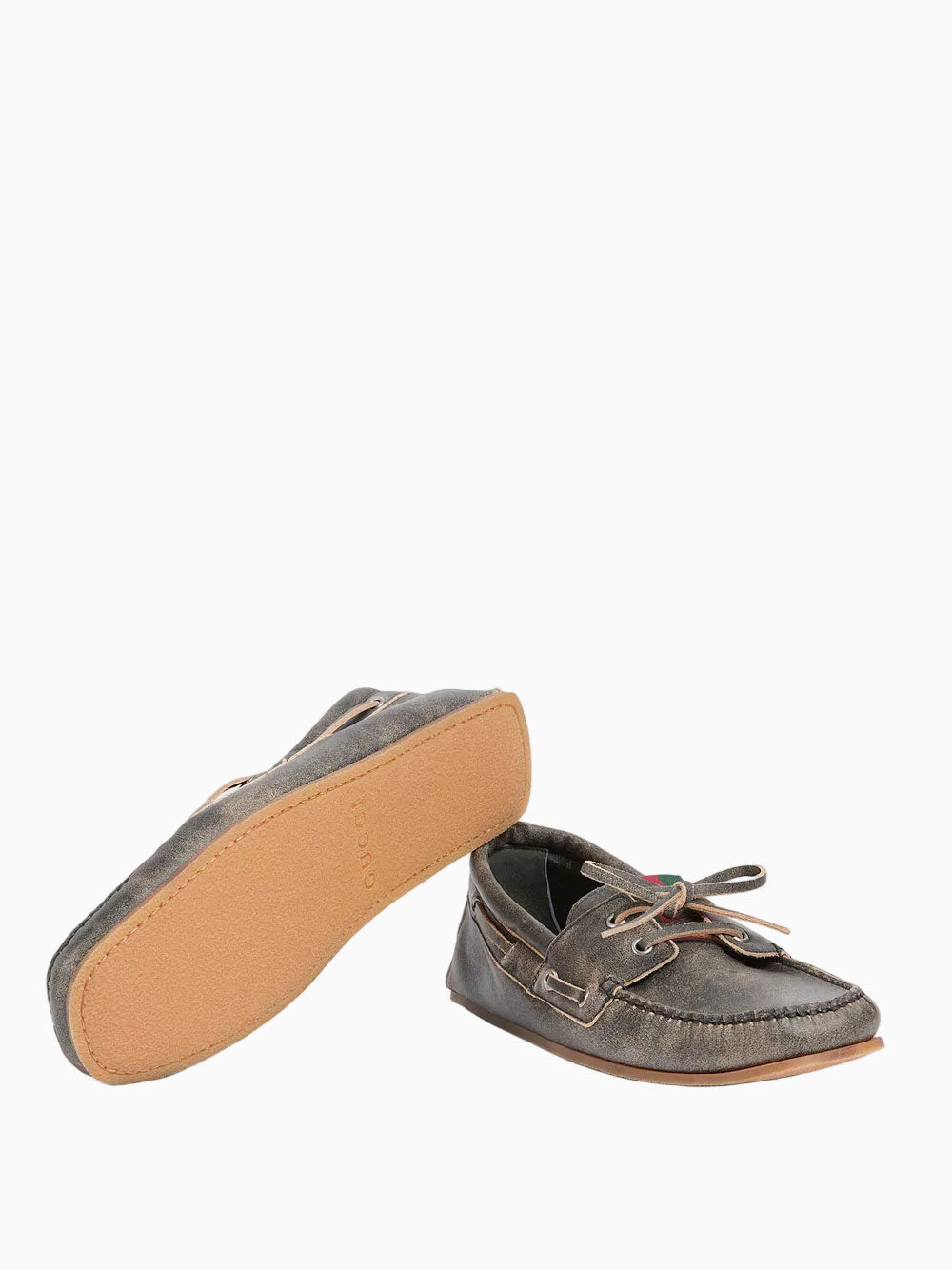 Washed-effect loafers