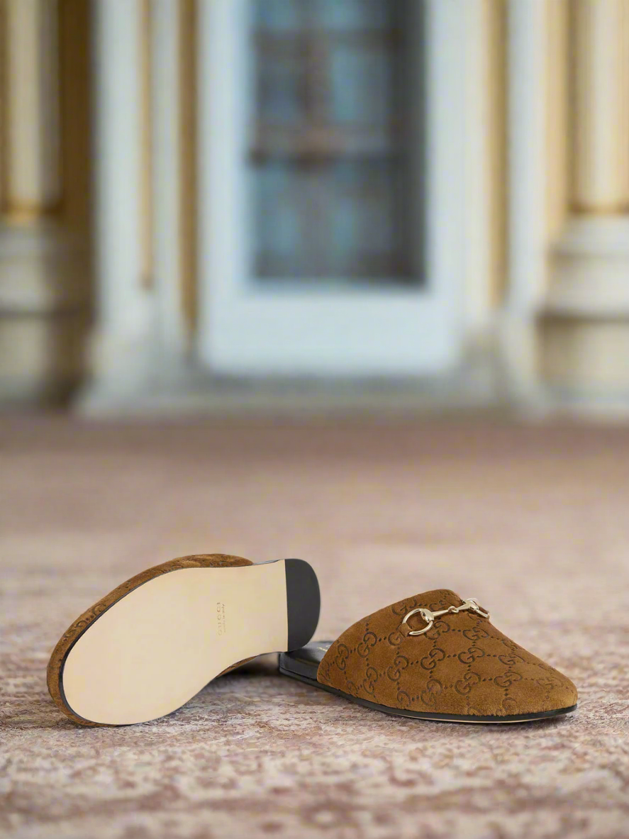 Suede mules