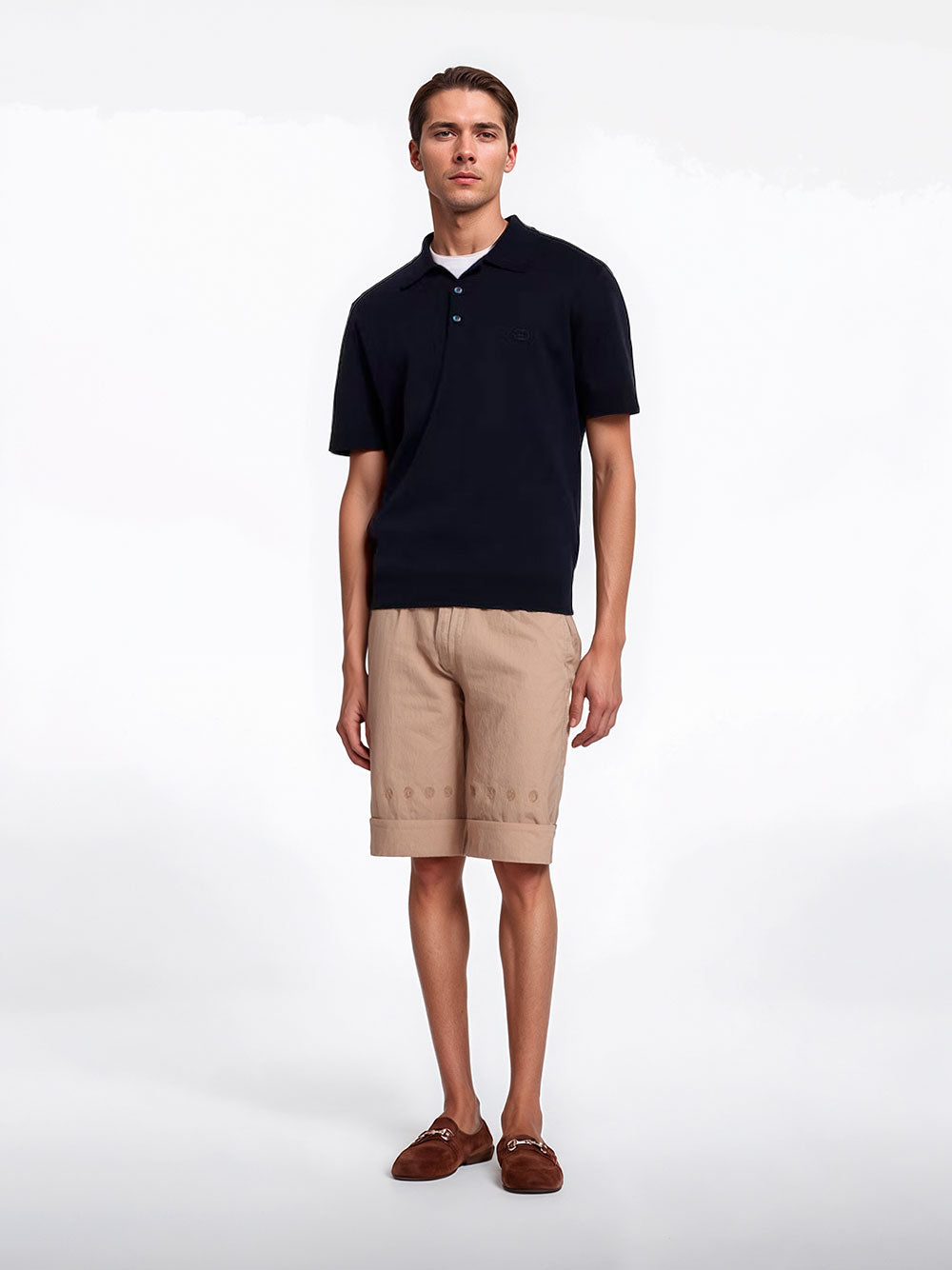 Embroidered polo shirt