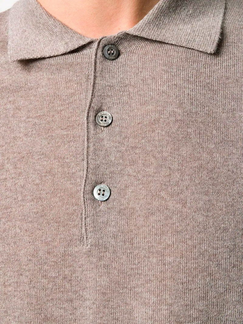 Long-sleeve polo shirt
