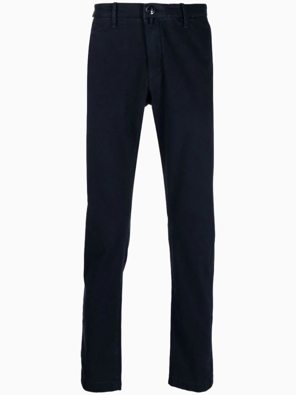 Pantalón chino slim en algodón azul marino