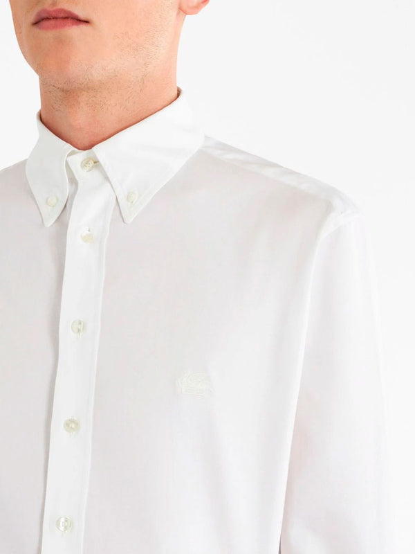 Pegaso motif-embroidered shirt
