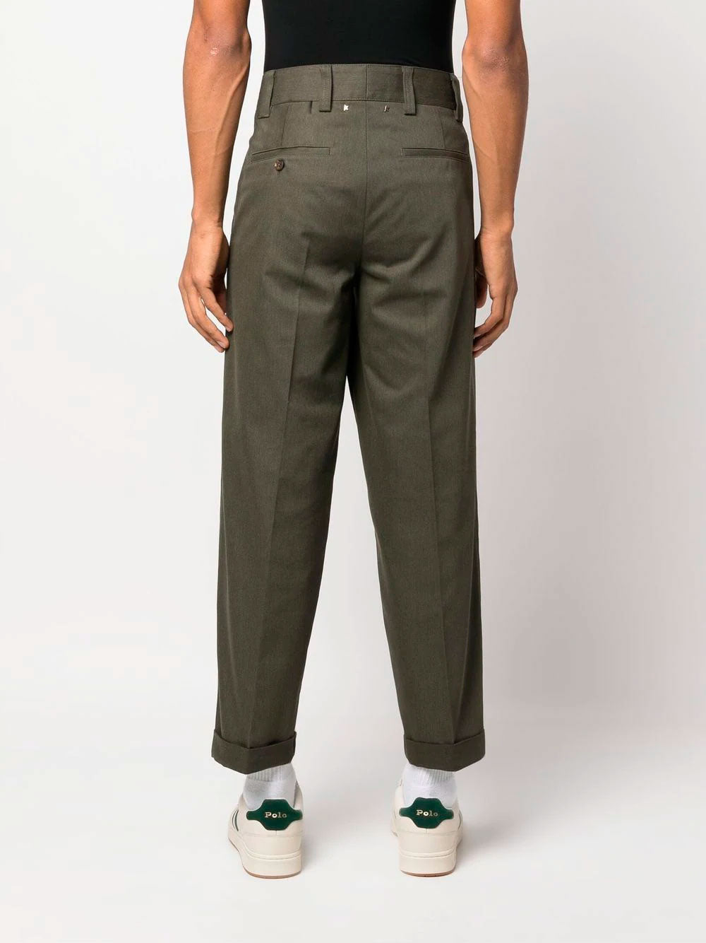 Straight-leg cropped trousers