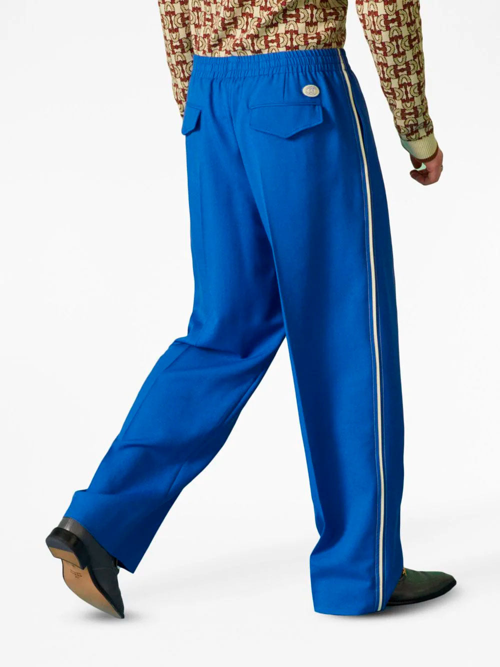 Logo-patch trousers