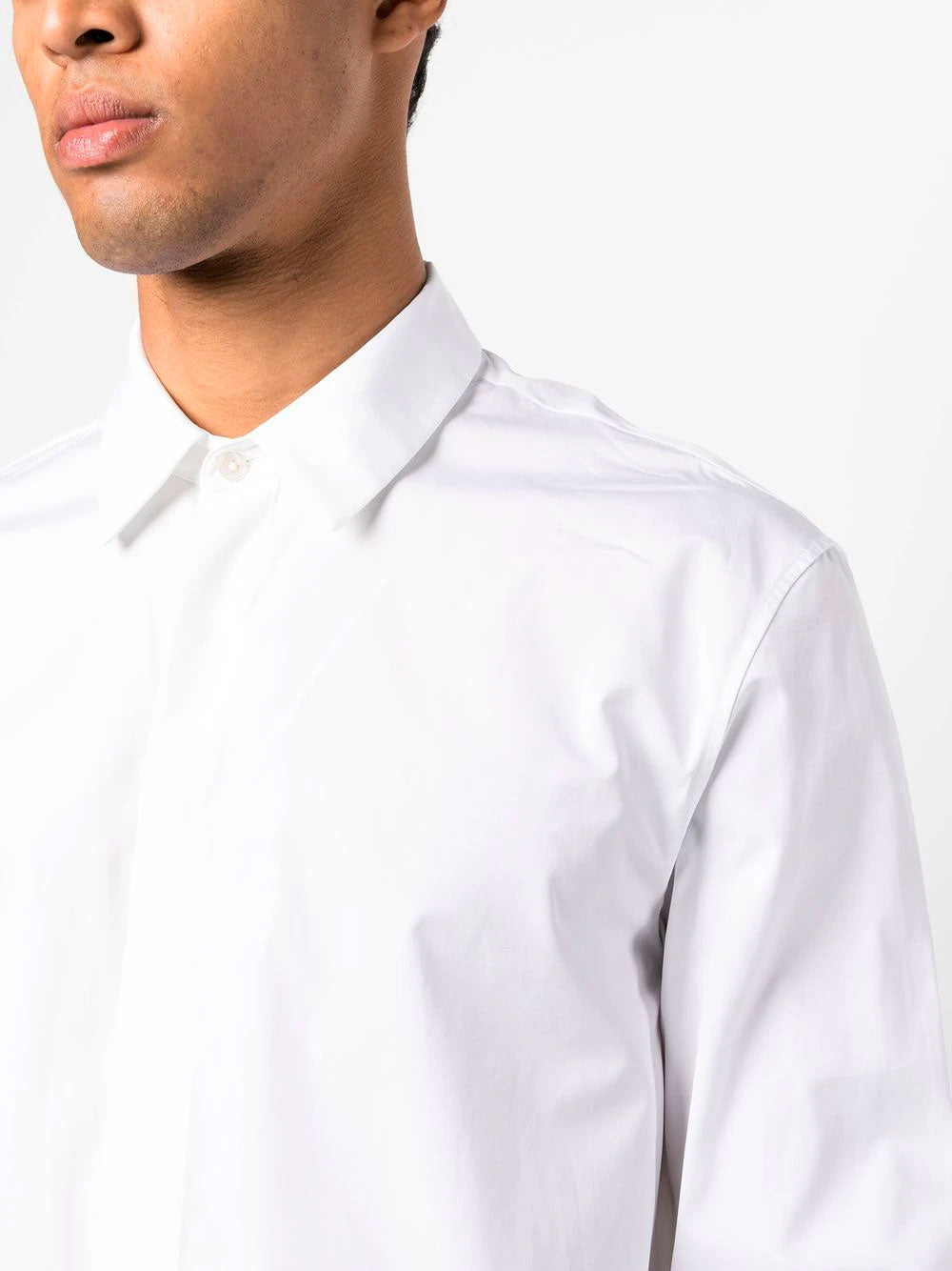 Camisa de popelina de manga larga