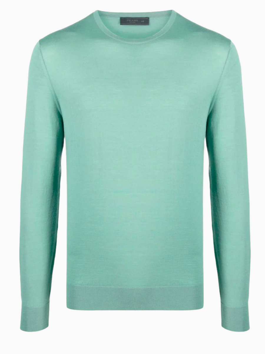 Box neck virgin-wool jumper | Prada | OTTODISANPIETRO