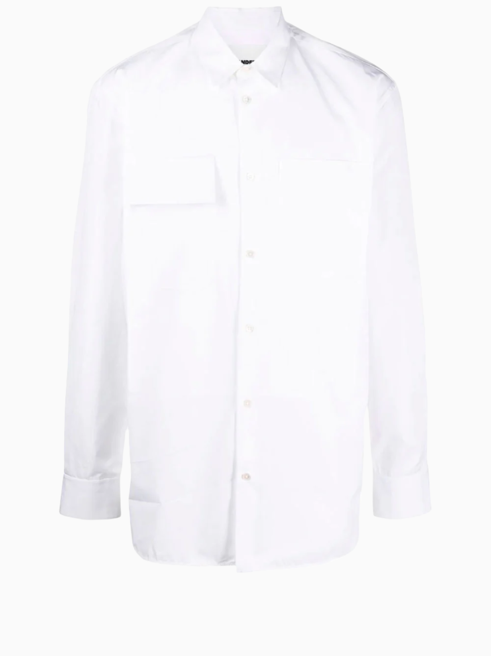 Long-sleeve button-up shirt