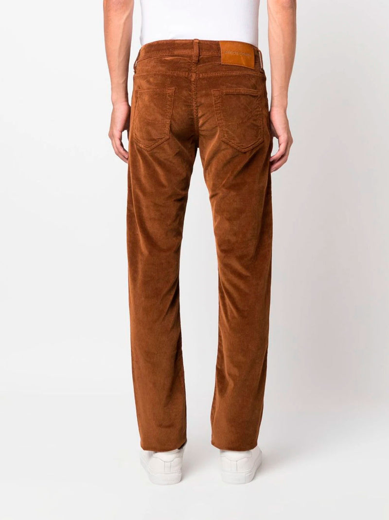 Straight-leg corduroy trousers